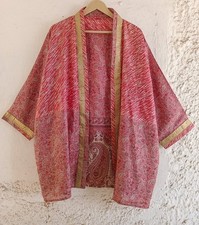 Pure Silk Short Kimono Duster