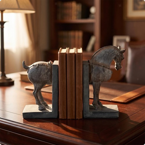 Horse bookends western decor - bookends,