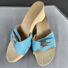 Baby Blue Scholl Exercise Sandals - Size 7 / 41 - Scholl Charm