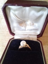 Mikimoto pearl 6.25 14 k rose