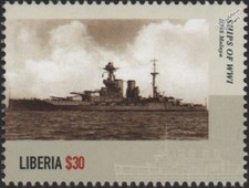 WWI HMS MALAYA Royal Navy