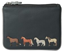 Premium Leather Horse Coin Purse by Mala Leather with gift dustbag 4224