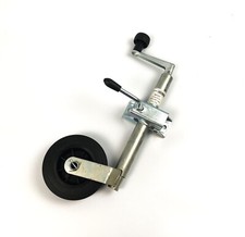 75KG 34mm Telescopic Jockey Wheel With Clamp Trailer Caravan Boat Horse Box