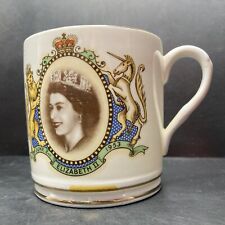 Vintage 1953 Duchess Queen Elizabeth II Coronation Bone China Mug England 