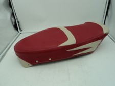 Lambretta Giuliari Style Dual Seat Cover Red/Cream Elvis, Made In Italy