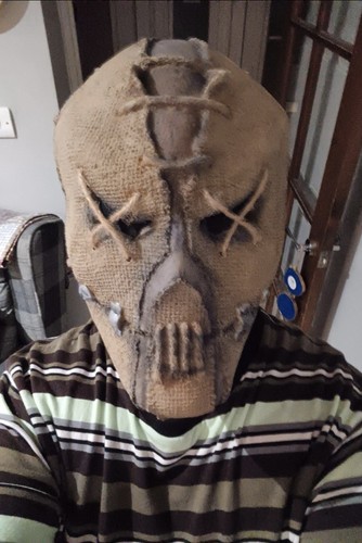 Scarecrow sack head stitches - sack,