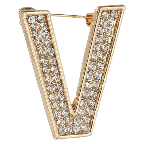 Initial letter brooch pin - brooch,