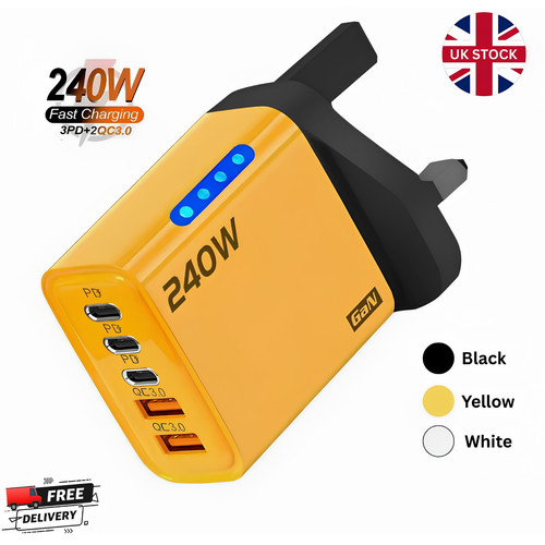 240w quick charger plug - 240w, uk