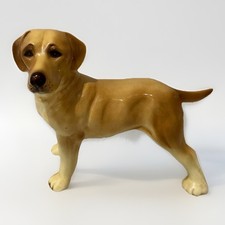 Vintage Porcelain Labrador Dog Figurine 21cm Made in England Ceramic Collectible