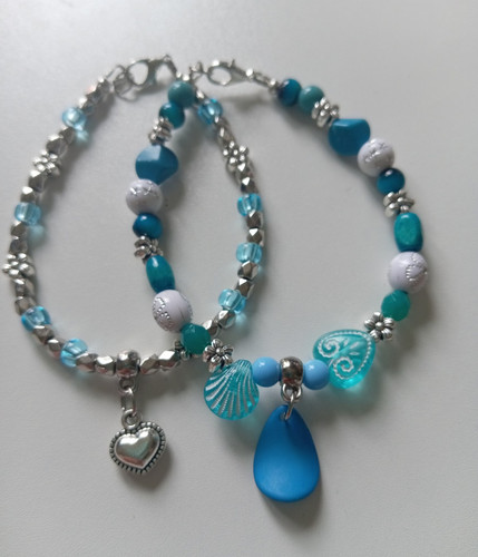Blue silver white - 2x, blue,