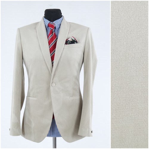 Mens white cream blazer 38r - white, uk