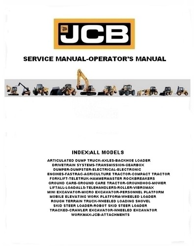 Jcb service manual all - jcb,