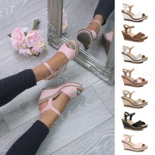 WOMENS LADIES MID HIGH HEEL