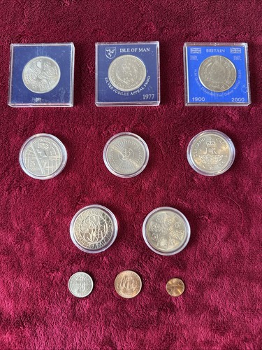 Job lot mixed - x, coins