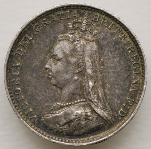 1887 queen victoria threepence - queen,