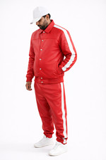Men's Red & WHITE Stripe