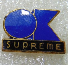 Vintage Small Size Ok Supreme Motorcycle Enamel Stick Pin Badge