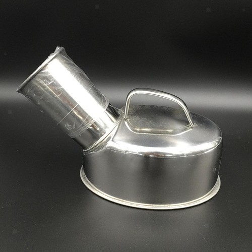 Stainless steel urinal pot - steel,