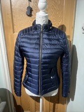 Zara Coat Size M Blue Puffa