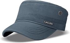 CACUSS Men's Cotton Army Cap Cadet Hat Trucker Dad Hat Military Adjustable DGrey