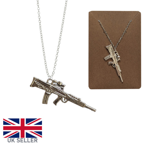 Assault rifle necklace machine - rifle,
