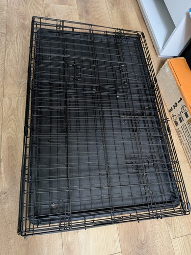 Folding dog cage - folding, crate