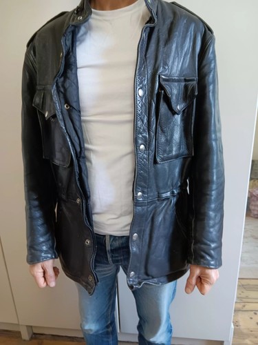 French black leather scooter - scooter, /