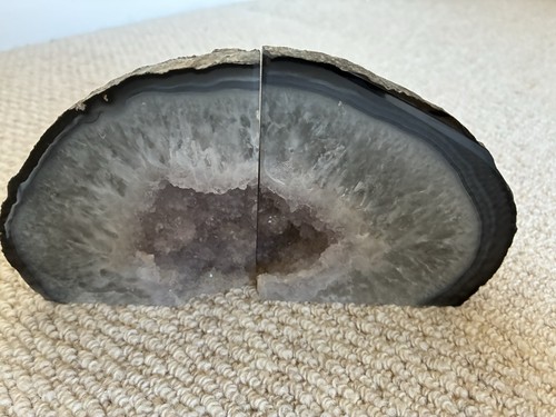Stone geode split - stone, in