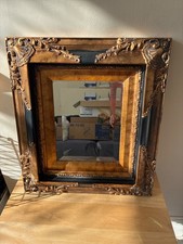 Vintage Wooden Rectangle  mirror 16 x 18 inches