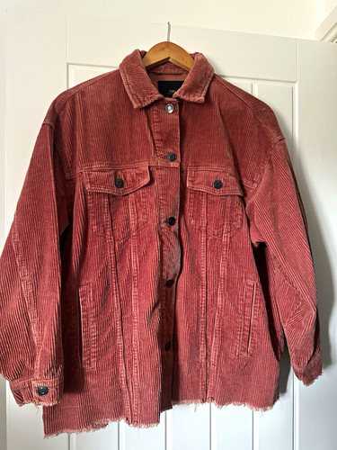Zara pink corduroy - corduroy, button-up