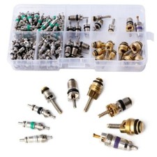 134x Air Conditioning A/C Automotive AC Valve Core Car Tire Assortment R134A Kit