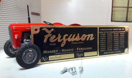 Massey ferguson tractor brass - massey,