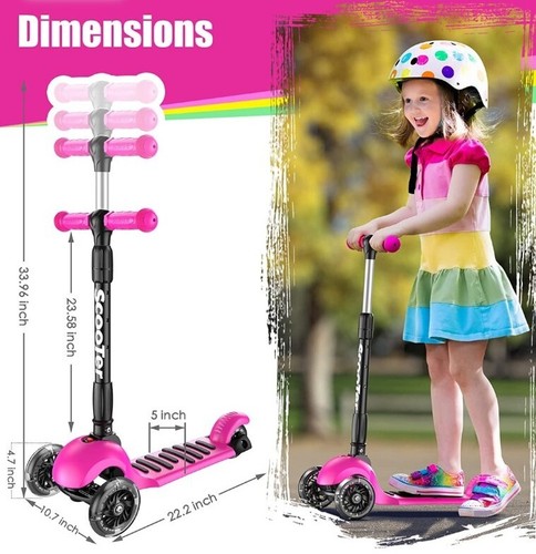 Kids kick push - push, led