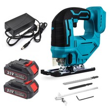 Cordless Jigsaw with 2x Battery & Charger Lumberjack 21V Lithium XP Tool Range