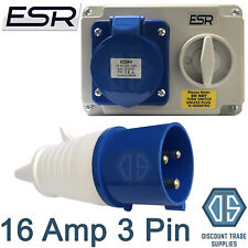 16 Amp 3 Pin Interlock Socket