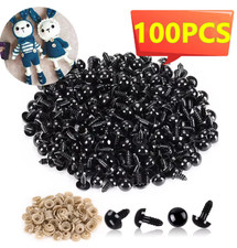 Solid Black Teddy Eyes Safety