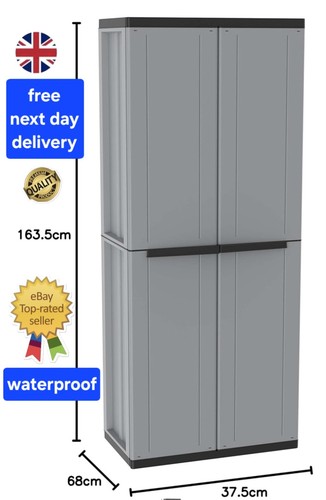Tall plastic cupboard storage - tall,