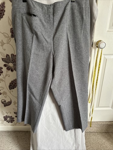 Ladies grey berkertex trousers - grey,