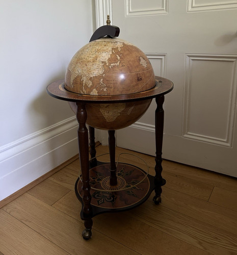 Freestanding globe bar - freestanding, cabinet