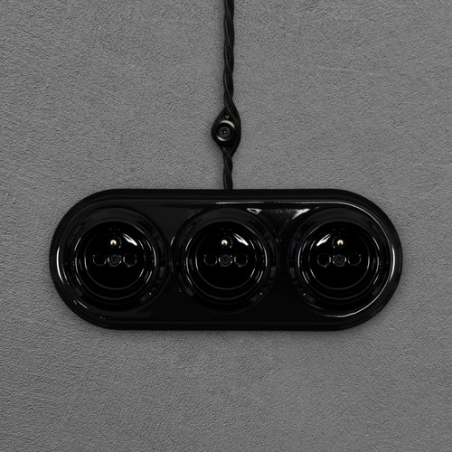 Triple type french - e, black