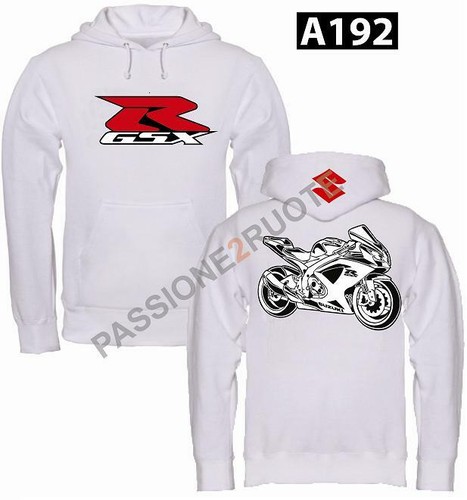 Hoodie sweatshirt gsxr white - hoodie,