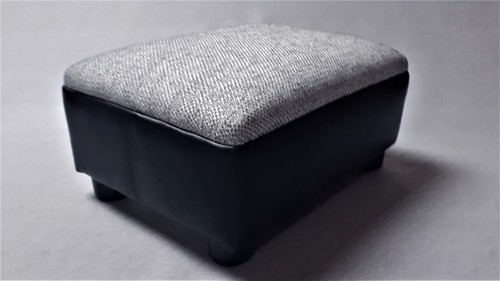 Small footstool grey fleck - footstool,