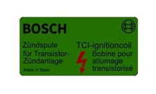 VW Golf mk1 mk2 GTI Scirocco Caddy Bug Beetle T1 T2 Sticker Bosch Ignition Coil