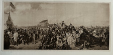 1901 Derby Day Print – William Powell Frith Victorian Photogravure | British Art