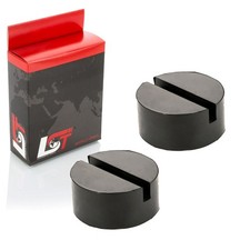 2X Jack Pad Rubber Block 75X35 Mm Round Rubber Support For OPEL