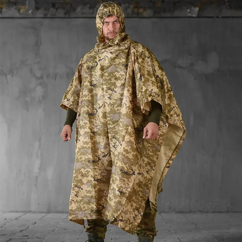 Raincoat poncho with cover