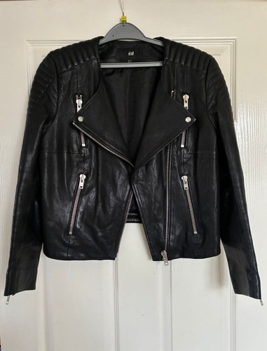New leather look biker - new,