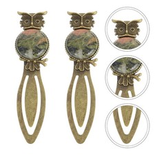  2Pcs Retro Owl Bookmarks