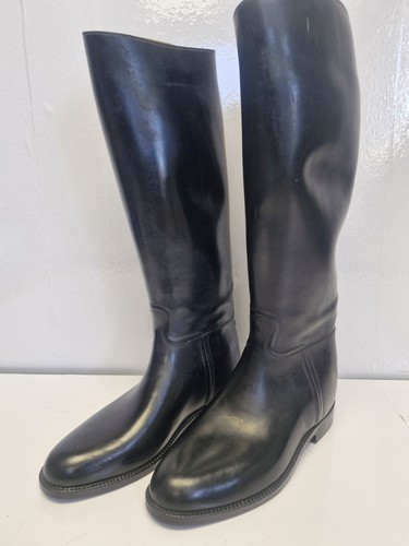 Black rubber aigle coupe - rubber,