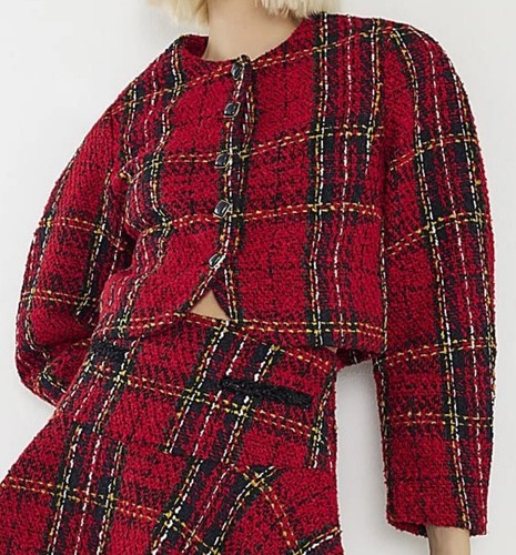 River island womens red - womens, tartan